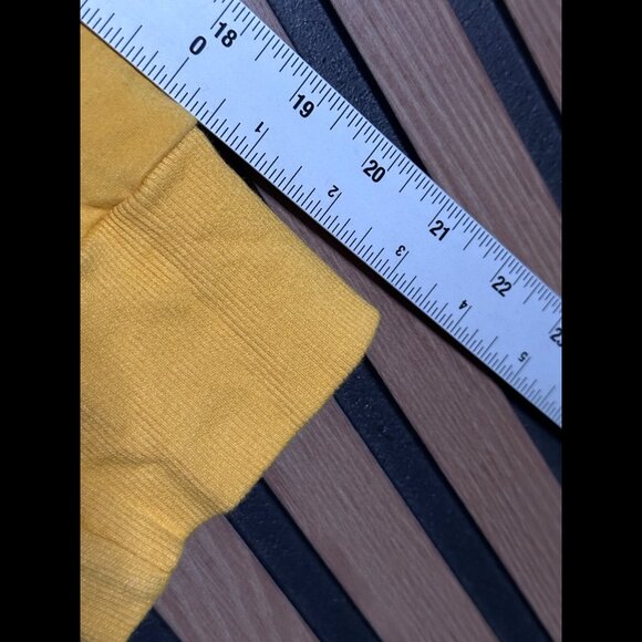 Monrow Sweater Large Womens Orange Fleece Pullover Crewneck Hoodie Stretch - Picture 4 of 8